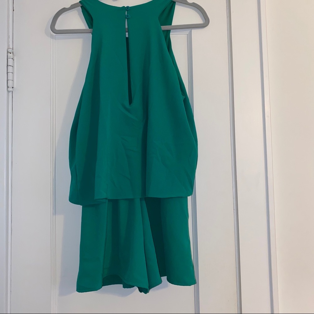 Green Ruffle Romper - Picture 2 of 3